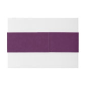 Bandeau De Faire-part Élégant Plum violet Laurel Monogram Mariage (Dos exemple)