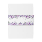 Bandeau De Faire-part Elegant purple flower  (Dos Example)