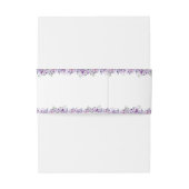 Bandeau De Faire-part Elegant purple flower  (Dos Example)