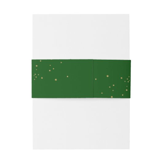 Bandeau De Faire-part Élégant Quinceanera Script Emerald Green (Dos Example)