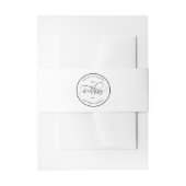 Bandeau De Faire-part Elegant, Romantic and Modern Wedding (Devant example)