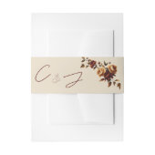 Bandeau De Faire-part Elegant Romantic Rusty Rose Autumn Wedding (Devant example)
