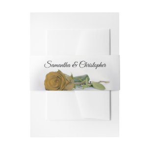 Bandeau De Faire-part Élégant Rose or Ochre simple Mariage de glam
