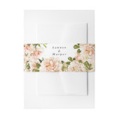 Bandeau De Faire-part Élégant Rose Romance Mariage (Devant example)