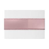 Bandeau De Faire-part Élégant Rosegold manuscrit Modèle de texte de scri (Dos exemple)