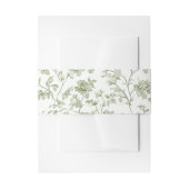 Bandeau De Faire-part Elegant Sage Chinoiserie Mariage (Devant example)