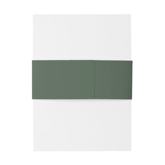 Bandeau De Faire-part Élégant script de pente Mariage de monogramme vert (Dos Example)