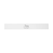 Bandeau De Faire-part Élégant Script Flouris Mariage (Plat)