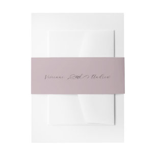 Bandeau De Faire-part Élégant script Lavande Brûlée
