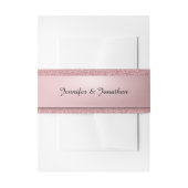 Bandeau De Faire-part Élégant script manuscrit Texte Rose Or moderne (Devant example)