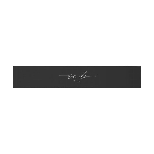 Bandeau De Faire-part Élégant Script Simple Nous faisons Mariage (Plat)