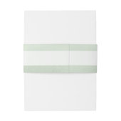 Bandeau De Faire-part Élégant script vert clair (Dos Example)