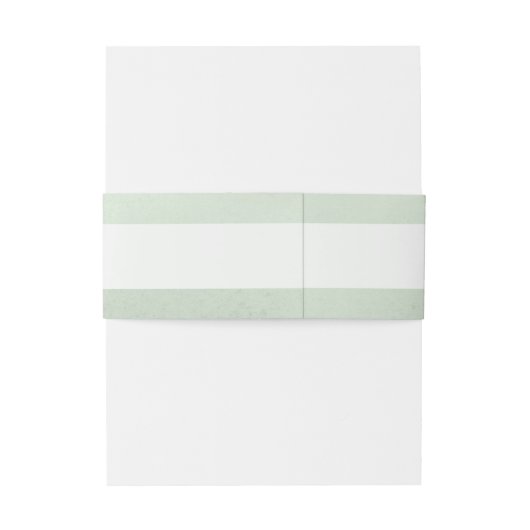 Bandeau De Faire-part Élégant script vert clair (Dos Example)