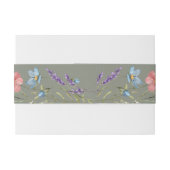 Bandeau De Faire-part Élégant simple Fleur sauvage   Sage Mariage (Dos exemple)