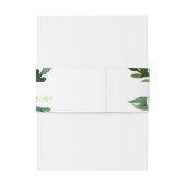 Bandeau De Faire-part Élégant Spring Floral Belly Band (Dos Example)