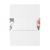 Bandeau De Faire-part Élégant Tropics Mariage Belly Band (Dos Example)