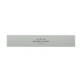 Bandeau De Faire-part Élégant Typographique Gris (Plat)