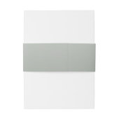 Bandeau De Faire-part Élégant Typographique Gris (Dos Example)