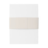 Bandeau De Faire-part Elegant Warm Ivory Wedding (Dos Example)