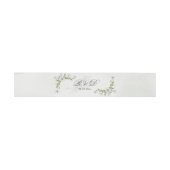 Bandeau De Faire-part Elegant White Floral Wedding Monogram (Plat)