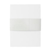 Bandeau De Faire-part Elegant White Floral Wedding Monogram (Dos Example)