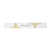 Bandeau De Faire-part Elegant Yellow The Wedding Of Invitation (Plat)