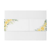 Bandeau De Faire-part Elegant Yellow The Wedding Of Invitation (Dos exemple)