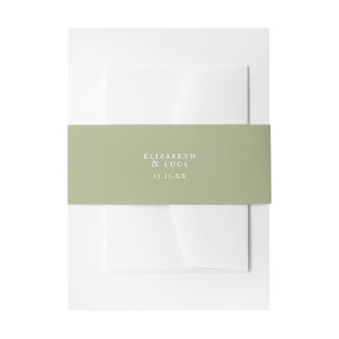 Bandeau De Faire-part Elégante aquarelle Mariage d'olive méditerranéen