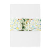 Bandeau De Faire-part Elégante aquarelle méditerranéenne Mariage Monogra (Dos Example)