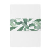 Bandeau De Faire-part Elégante aquarelle tropicale mariage (Dos Example)