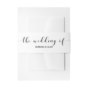 Bandeau De Faire-part Élégante bande de faire-part de mariage de typogra