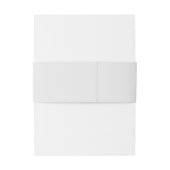 Bandeau De Faire-part Élégante Calligraphie Mariage moderne Silver Grey (Dos Example)