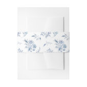 Bandeau De Faire-part Élégante Chinoiserie bleu Dusty (Devant example)