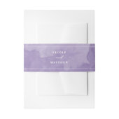 Bandeau De Faire-part Elégante couleur pourpre, Mariage (Devant example)