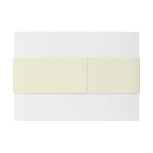 Bandeau De Faire-part Elégante crème d'aquarelle Feuilles Mariage (Dos exemple)