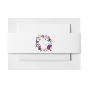 Bandeau De Faire-part élégante et moderne suite mariage bordeaux