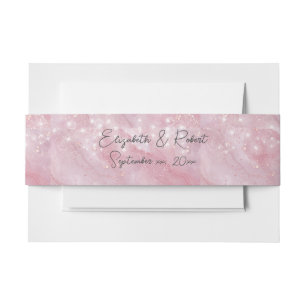 Bandeau De Faire-part Élégante étoile en marbre rose