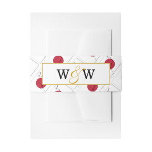 Bandeau De Faire-part Élégante Fête du Mariage du Monogramme du JAPON