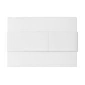 Bandeau De Faire-part Elégante Fleurs d'hiver et Mariage de verdure (Dos exemple)