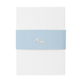 Bandeau De Faire-part Elégante Mariage Doves blanches (Dos Example)