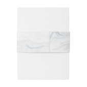 Bandeau De Faire-part Élégante Mariage en marbre (Dos Example)