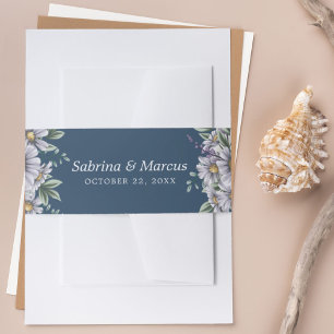 Bandeau De Faire-part Élégante Mariage floral de marguerite personnalisé