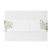 Bandeau De Faire-part Élégante verdure Mariage Floral (Dos exemple)