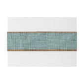 Bandeau De Faire-part Élégantes Initiales Classiques Vert Sauge Mariage (Dos exemple)