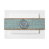 Bandeau De Faire-part Élégantes Initiales Classiques Vert Sauge Mariage (Devant Example)