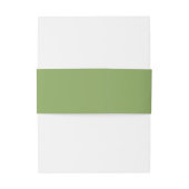 Bandeau De Faire-part Élégantes initiales mariage vert simple (Dos Example)