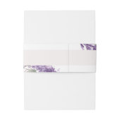 Bandeau De Faire-part Élégants Feuilles de Lavande Eucalyptus (Dos Example)