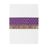 Bandeau De Faire-part Elephant, Lotus Flower et Mundap Arch Mariage (Dos Example)