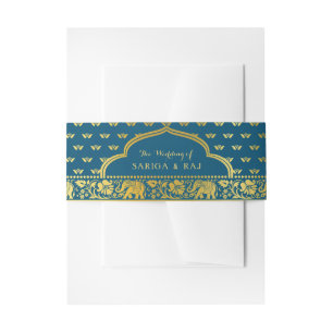Bandeau De Faire-part Elephant, Lotus Flower et Mundap Arch Mariage