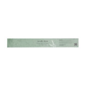 Bandeau De Faire-part Emballage de produit Sage Green Botanical Soap Wra (Plat)